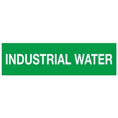 ANSI Pipe Markers Industrial Water - Pk/10